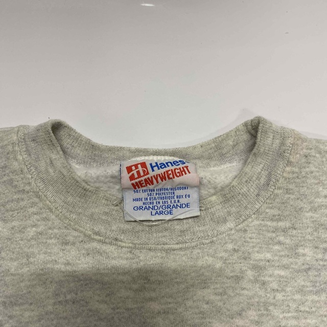 Hanes(ヘインズ)のトレーナー　グレー　アイルトン・セナ　r451 メンズのトップス(スウェット)の商品写真