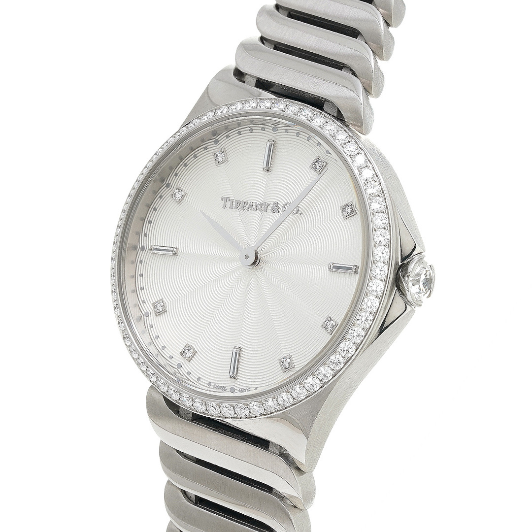 Tiffany & Co.(ティファニー)の中古 ティファニー TIFFANY & Co. 60874875 シルバー /ダイヤモンド レディース 腕時計 レディースのファッション小物(腕時計)の商品写真
