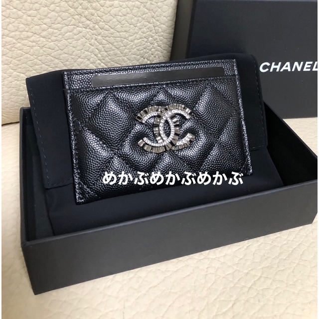 1年保証』 CHANEL キャビアスキン ccマーク カードケース CHANEL