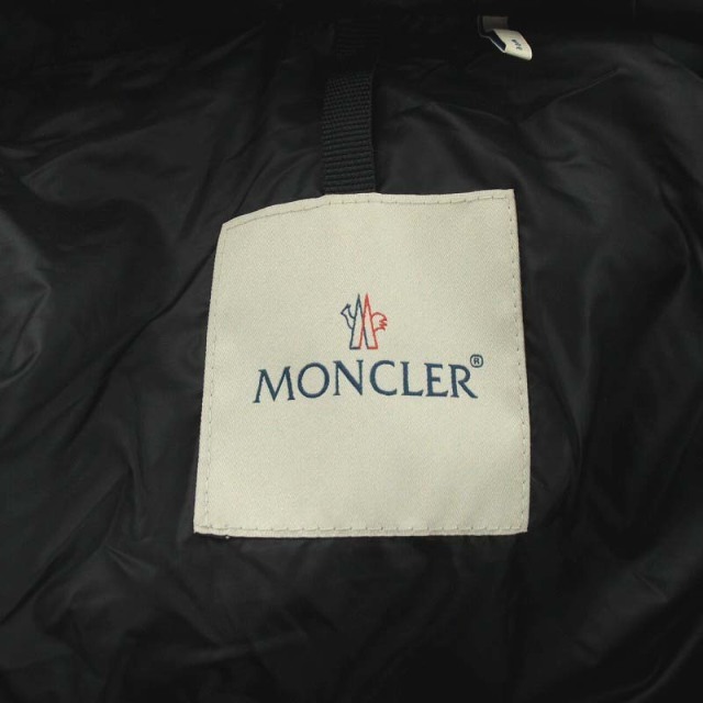 MONCLER(モンクレール)のモンクレール アルバートル コート ロング丈 ナイロン フリル 1 S 黒 レディースのジャケット/アウター(その他)の商品写真