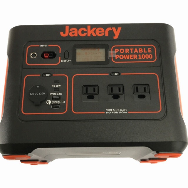 ☆未使用品☆ Jackery ジャクリ ポータブル電源 PTB101 Black+orange Portable Power1000 1002Wh/1000W 66615 自動車/バイクのバイク(工具)の商品写真