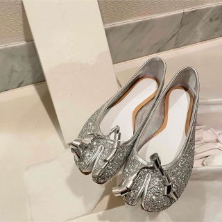 マルタンマルジェラ(Maison Martin Margiela)のお値下げ Maison Margiela ラメ 足袋シューズ(バレエシューズ)