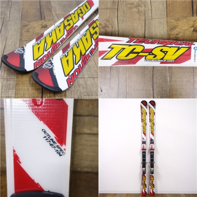オガサカ OGASAKA スキー TC-SV 165cm 67ｍｍ ビンディング MARKER titanium1200 ゲレンデ 基礎スキー  アウトドア
