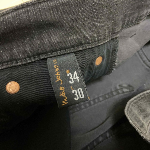 Nudie Jeans(ヌーディジーンズ)の【新品】ヌーディージーンズ  THIN FINN W34 リペア加工 デニム メンズのパンツ(デニム/ジーンズ)の商品写真