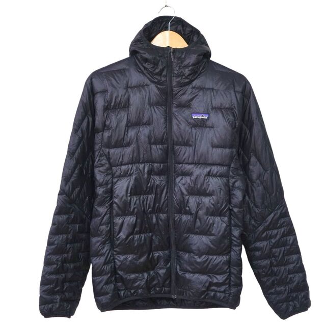 patagonia(パタゴニア)の美品 パタゴニア patagonia マイクロ パフ フーディー 84030 メンズ S アウター 中綿 ジャケット 登山 アウトドア S ブラック メンズのジャケット/アウター(その他)の商品写真