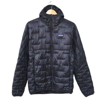 パタゴニア(patagonia)の美品 パタゴニア patagonia マイクロ パフ フーディー 84030 メンズ S アウター 中綿 ジャケット 登山 アウトドア S ブラック(その他)