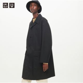 ユニクロ(UNIQLO)のUNIQLO U 22aw ブロックテックコート 黒XL(ステンカラーコート)