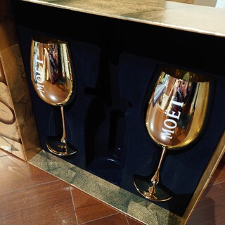 モエエシャンドン(MOËT & CHANDON)のモエシャンゴールドグラス2脚(シャンパン/スパークリングワイン)