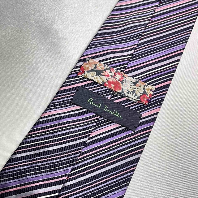 IP65防水 ポールスミス ニットタイ ボーダー ピンク ネクタイ 通販 ポールスミス Paul Smith ボーダー ニット ネクタイ