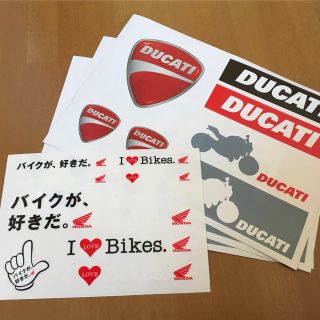 ホンダ(ホンダ)のHONDA他バイクステッカー2種4点(ステッカー)