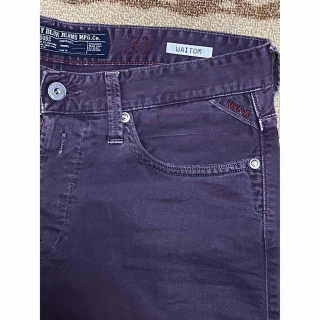 Replay(リプレイ)のREPLAY DENIM リプレイ　パープル　スキニー　ストレッチパンツ　31 メンズのパンツ(デニム/ジーンズ)の商品写真