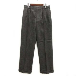バラクータ ツータック ウール スラックス パンツ ヘリンボーン グレー 82