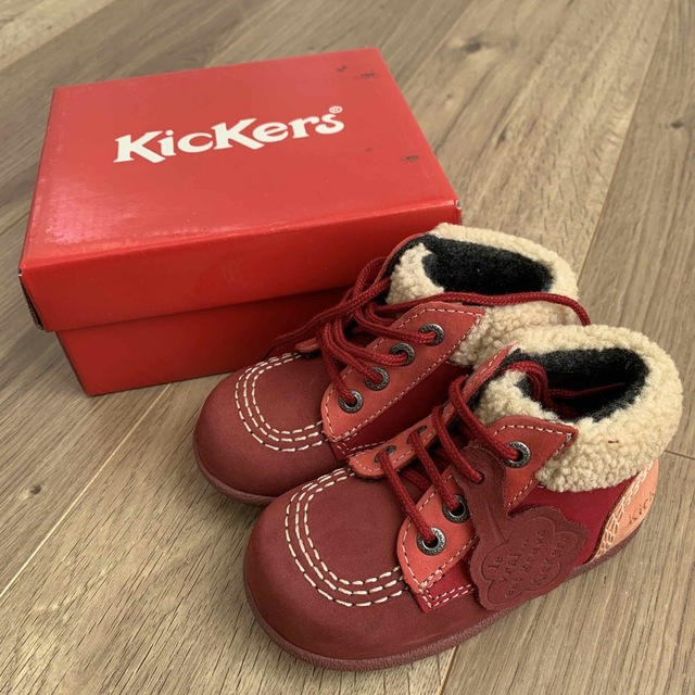 KICKERS kidsブーツ　女の子 キッズ/ベビー/マタニティのベビー靴/シューズ(~14cm)(ブーツ)の商品写真