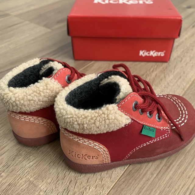 KICKERS kidsブーツ　女の子 キッズ/ベビー/マタニティのベビー靴/シューズ(~14cm)(ブーツ)の商品写真