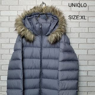 UNIQLO - 【UNIQLO】ユニクロ ライトウエイトダウンフーデットコート