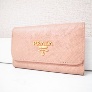 プラダ(PRADA)のまあたむ様専用♡プラダ キーケース サフィアーノレザー ベージュ 財布 小物(キーケース)