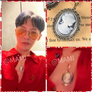 ビッグバン(BIGBANG)の💗カメオ 懐中時計 ペンダント💗ネックレス G-DRAGON ジヨン(ネックレス)