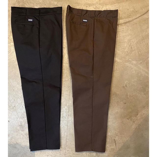 BLUCO(ブルコ)の即完新品Wax Bluco wide tapered work pants 茶M メンズのパンツ(ワークパンツ/カーゴパンツ)の商品写真