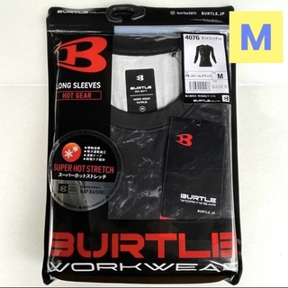 バートル(BURTLE)のBURTLE バートル／ホットフィッテッド size M（ストームブラック）(Tシャツ/カットソー(七分/長袖))