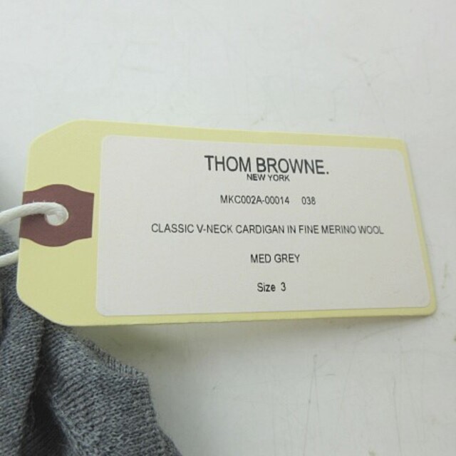 絶品】 カーディガン タグ付 - BROWNE THOM ニット L位 3 グレー 絶品】 カーディガン タグ付 - BROWNE THOM ニット L位 3 グレー