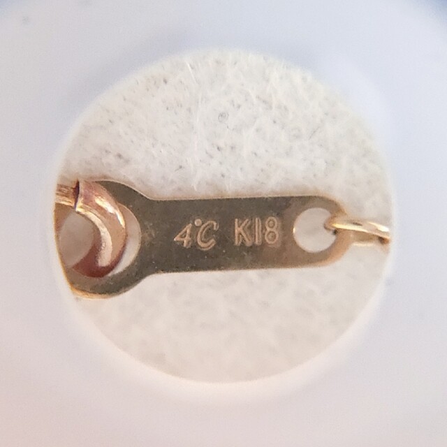 4℃(ヨンドシー)の4℃ ダイヤモンド ネックレス K18YG 0.10ct 1.4g レディースのアクセサリー(ネックレス)の商品写真