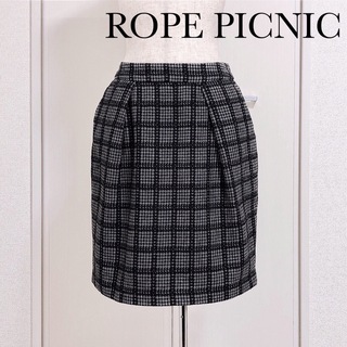ロペピクニック(Rope' Picnic)のロペピクニック チェック スカート ウール 起毛(ひざ丈スカート)