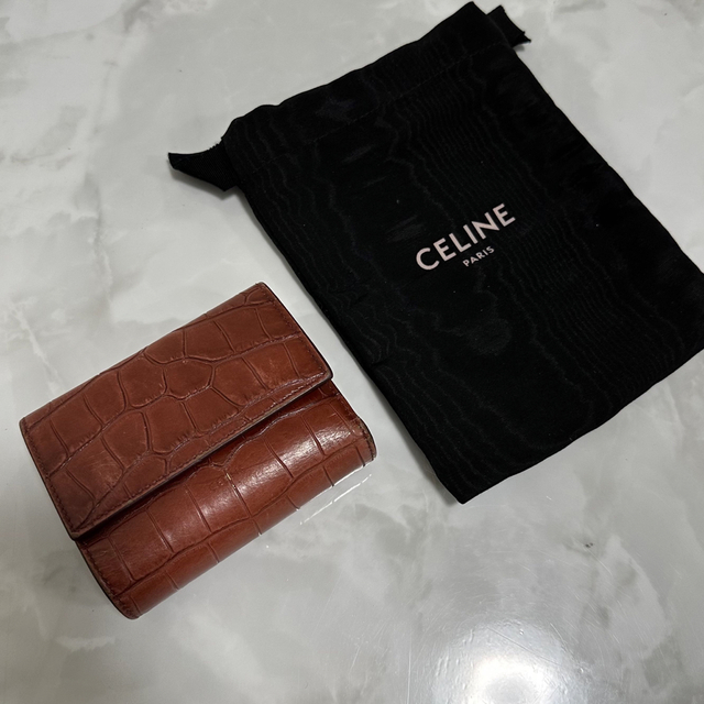 celine 19ss トリフォールド ウォレット折り財布