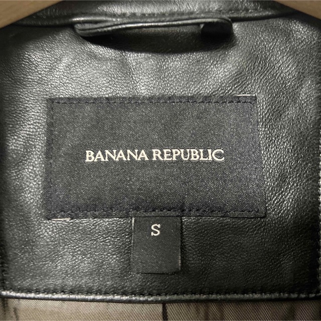 Banana Republic(バナナリパブリック)のバナナリパブリック　レザージャケット　ライダース　羊革 メンズのジャケット/アウター(ライダースジャケット)の商品写真