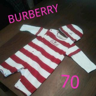 バーバリー(BURBERRY)のBURBERRYロンパース70(ロンパース)