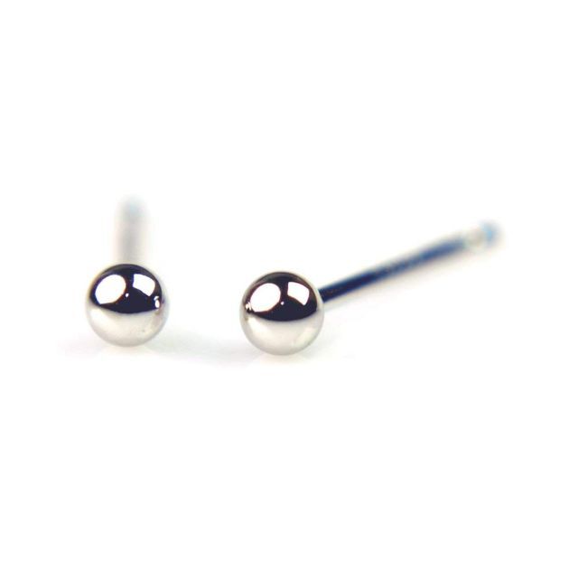 Pt900プラチナ丸玉ピアス 2mm 1ペア両耳販売 ボールピアス プラチナ ピ