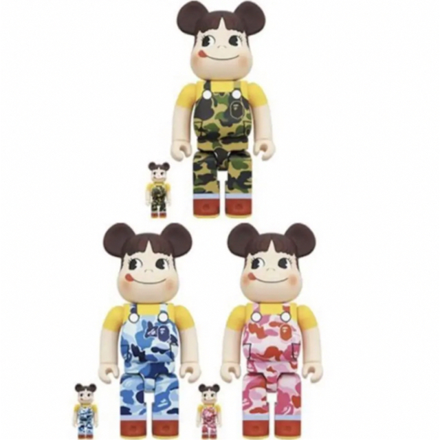 BE@RBRICK BAPEペコちゃん100%&400%三色セットフィギュア