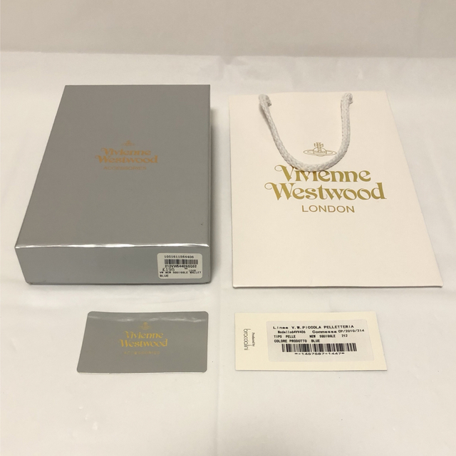 Vivienne Westwood(ヴィヴィアンウエストウッド)の🔸新品訳あり🔸 VivienneWestwood 長財布 ブルー ※初期汚れ有り レディースのファッション小物(財布)の商品写真