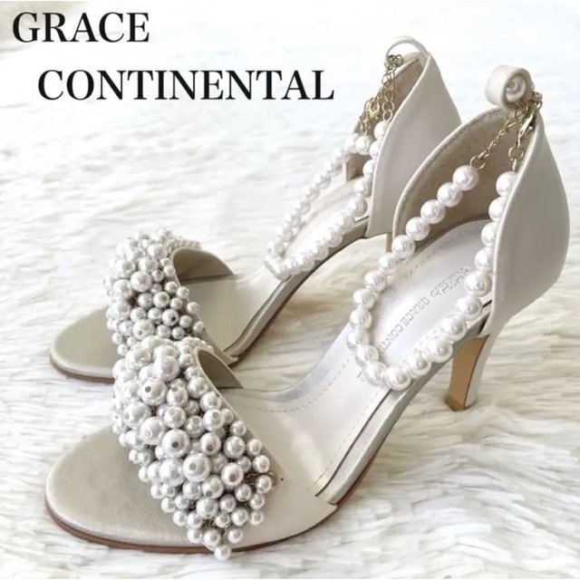 GRACE CONTINENTAL(グレースコンチネンタル)のGRACE CONTINENTALパール パンプス レディースの靴/シューズ(ハイヒール/パンプス)の商品写真