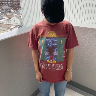 ディズニー(Disney)の<24時間以内に発送！>90sDisneyタワー・オブ・テラー古着tシャツ(Tシャツ/カットソー(半袖/袖なし))