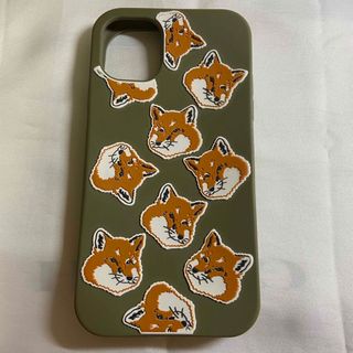 メゾンキツネ(MAISON KITSUNE')のメゾン　キツネ　iPhone11ケース　美品(iPhoneケース)