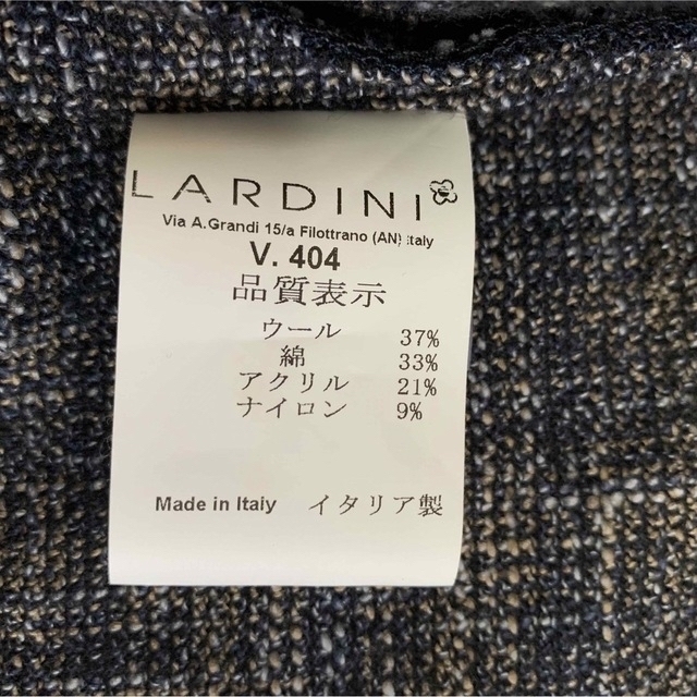 LARDINI(ラルディーニ)の新品未使用/LARDINI/ウールコットン混合メランジ/ベストジレ/イタリア製 メンズのトップス(ベスト)の商品写真