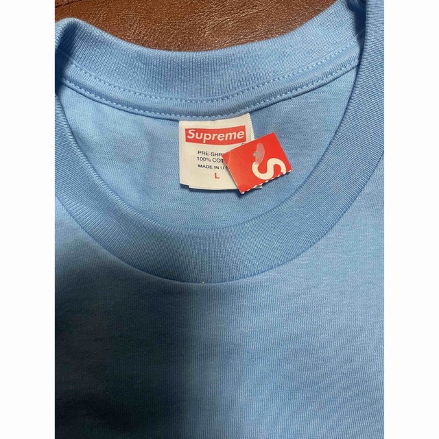 Supreme tonal box logo tee bright blue L