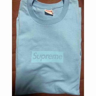 Supreme tonal box logo tee bright blue L