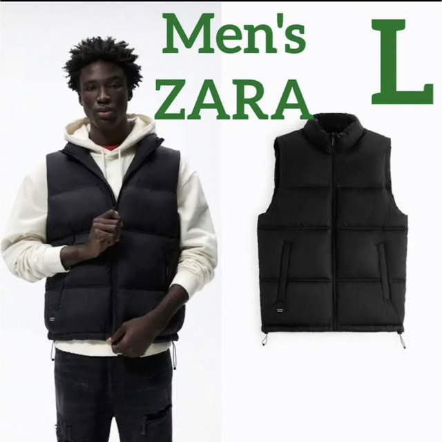 ZARA(ザラ)のZARA 新品　メンズ　パフベスト メンズのジャケット/アウター(ダウンベスト)の商品写真