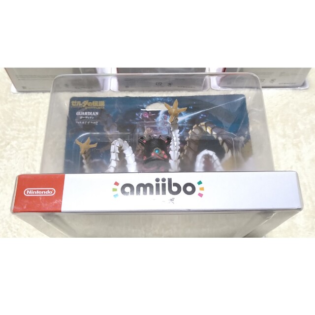 任天堂(ニンテンドウ)の【新品未開封】amiiboリンク、ゼルダ、ウルフリンク、ガーディアン 4体セット エンタメ/ホビーのフィギュア(ゲームキャラクター)の商品写真