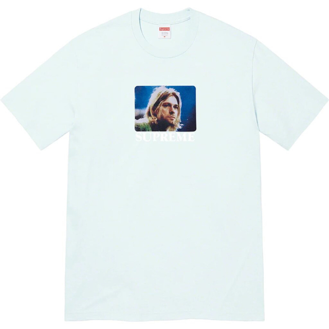 supreme L Kurt Cobain Tee Pale Blue