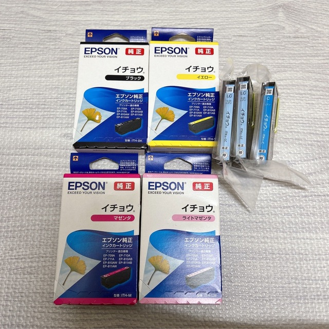 EPSON エプソン ITH-6CL相当純正インク（イチョウ）未使用品