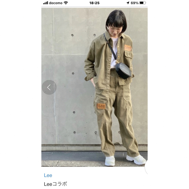 LEE メルシーボークー　mercibeaucoup  コーデュロイパンツ