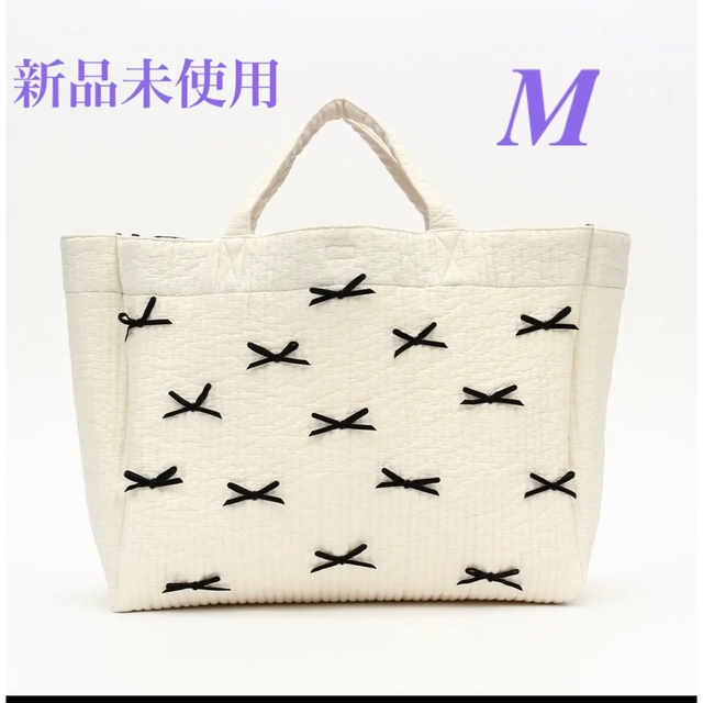 新品gypsohila ジフソフィアリボンバッグpicnicbag m ホワイト