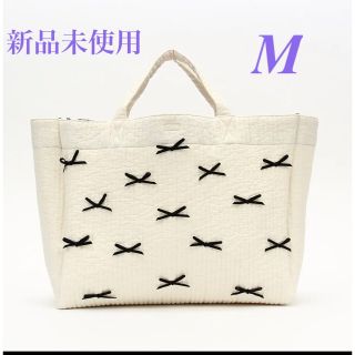 新品gypsohila ジフソフィアリボンバッグpicnicbag m ホワイト