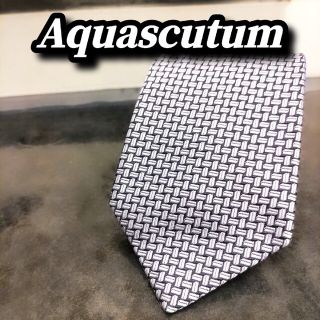 アクアスキュータム(AQUA SCUTUM)の【美品】Aquascutum★アクアスキュータム★ネクタイ★シルク★総柄★(ネクタイ)