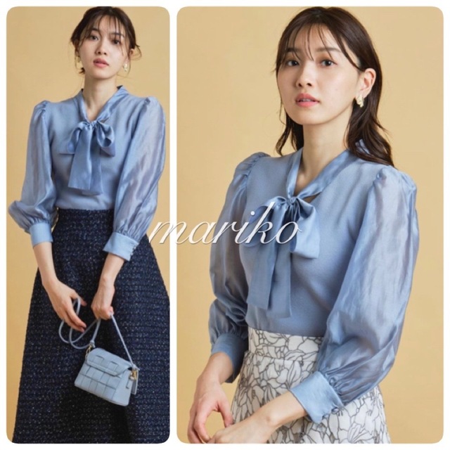 JUSGLITTY - 【新品】ジャスグリッティー 8分袖ボウタイニット JUSGLITTY - 【新品】ジャスグリッティー 8分袖ボウタイニット