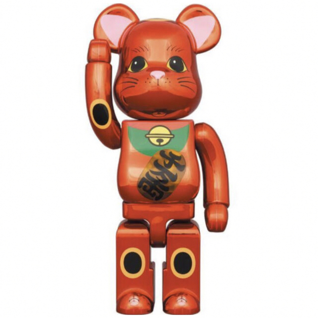 BE@RBRICK 招き猫 梅金メッキ 400%