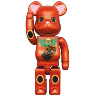 BE@RBRICK 招き猫 梅金メッキ 発光 400%(その他)