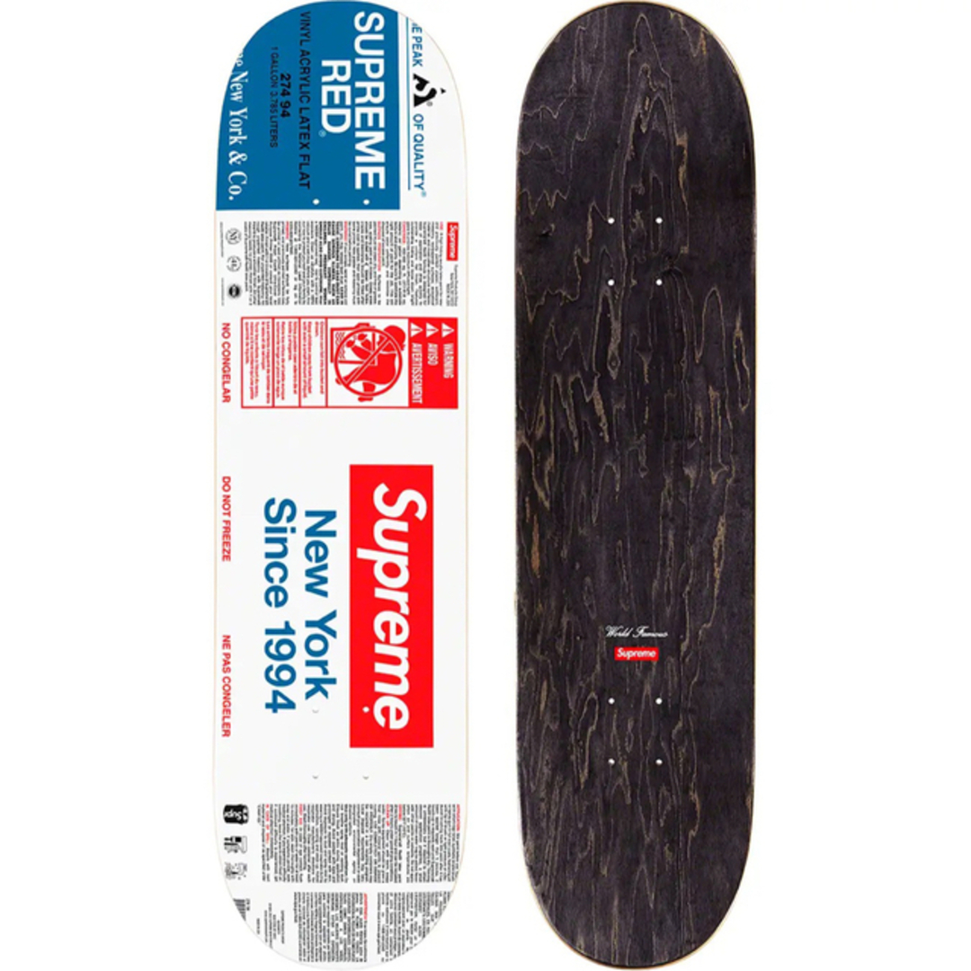 【 White 】Supreme Paint Skateboard